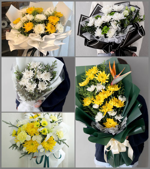 江西赣州定南县龙塘镇白驹村白事花束代送